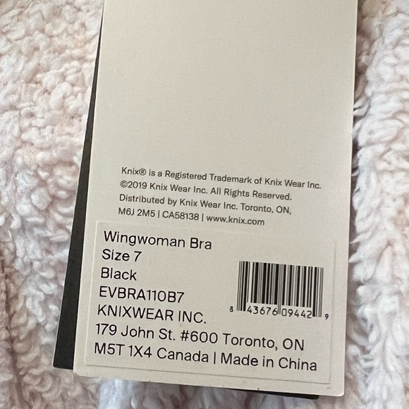 Knix WingWoman Wire Free Bra sz 7 BNWT black - Picture 7 of 8